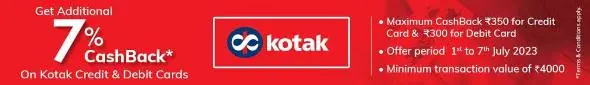 Dmart Kotak Cashback